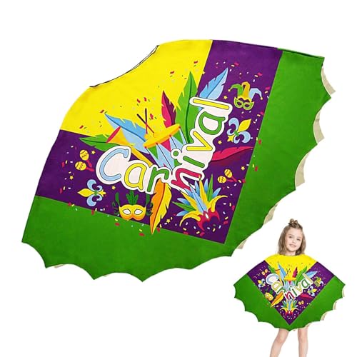 Huvqianu Brazilian Carnival Cape, Masquerade Cloak Costume, 29.53x47.24in Fashionable Cosplay, Ideal for Carnival, Halloween, and Stage Performances, Vibrant Party Costume Accessory Huvqianu Brazilian Carnival Cape, Masquerade Cloak Costume, 29.53x47.24in Fashionable Cosplay, Ideal for Carnival, Halloween, and Stage Performances, Vibrant Party Costume Accessory von Huvqianu