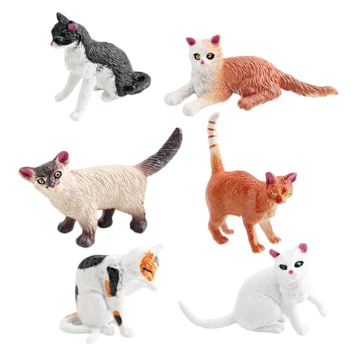 Huvqianu Cat Figurines Set, Kitten Cat Cake Decor, Playful Kitten Statues for Learning, Ideal for Pussycat Lovers, for Christmas and Birthdays, Assorted Huvqianu Cat Figurines Set, Kitten Cat Cake Decor, Playful Kitten Statues for Learning, Ideal for Pussycat Lovers, for Christmas and Birthdays, Assorted von Huvqianu