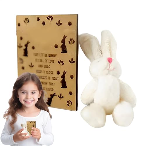 Huvqianu Easter Bunny Plush, Cute Cartoon Bunny Party Favor, Fun Candy Card with Wooden Postcard, Small Holiday Keepsake for Family, Friends, Teens, Girls, Birthday, Valentine's Day Huvqianu Easter Bunny Plush, Cute Cartoon Bunny Party Favor, Fun Candy Card with Wooden Postcard, Small Holiday Keepsake for Family, Friends, Teens, Girls, Birthday, Valentine's Day von Huvqianu