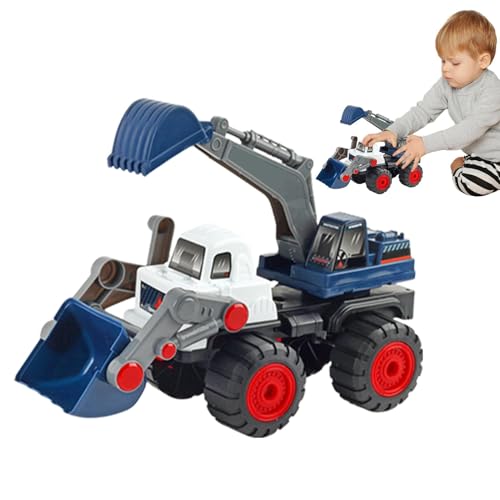 Huvqianu Excavator Toy Model, Bulldozer Vehicle, 7.87x12.20in Perfect Engineering Themed Parent Child Interaction, Collectible Figure for Kids Living Room or Playground Fun von Huvqianu