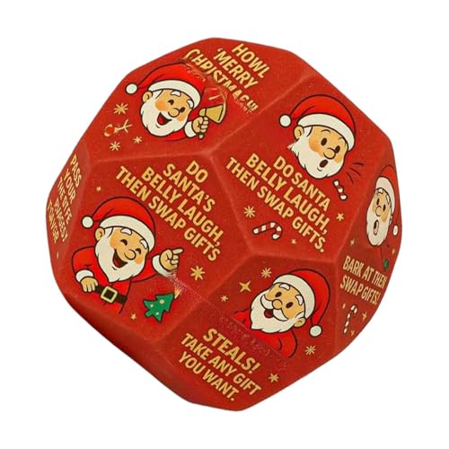 Huvqianu Exchange Party Game Dice - Santa Swap Dice für lustige Aktivitäten, Sticker mit Spielgame -Gefälligkeiten, vielseitige Unterhaltung für Weihnachten, Feier, 2,99x2,99 Zoll Huvqianu Exchange Party Game Dice - Santa Swap Dice für lustige Aktivitäten, Sticker mit Spielgame -Gefälligkeiten, vielseitige Unterhaltung für Weihnachten, Feier, 2,99x2,99 Zoll von Huvqianu