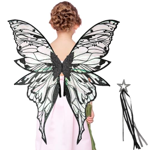 Huvqianu Feenflügel Für Kleinkinder | Kostüm Zum Rollenspiel Mit Schmetterlingsoptik | Farbige Cosplay Accessoires Für Mädchen Geburtstag Mottoparty Halloween Huvqianu Feenflügel Für Kleinkinder | Kostüm Zum Rollenspiel Mit Schmetterlingsoptik | Farbige Cosplay Accessoires Für Mädchen Geburtstag Mottoparty Halloween von Huvqianu