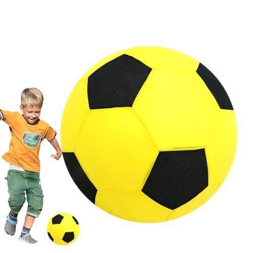 Huvqianu Kids Football, Fabric Colorful Simulation Soccer Ball, Interactive Blow Up Football, Soft Lightweight Inflatable Ball, Outdoor Sports Toy for Fun Beach and Backyard Play Huvqianu Kids Football, Fabric Colorful Simulation Soccer Ball, Interactive Blow Up Football, Soft Lightweight Inflatable Ball, Outdoor Sports Toy for Fun Beach and Backyard Play von Huvqianu