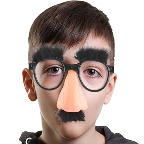 Huvqianu Lustige Brille für Erwachsene – große Nasenbrille mit Augenbrauen, Schnurrbart, kreative Foto-Requisiten, Halloween-Party-Brillen, Partygeschenke für Kinder und Erwachsene Huvqianu Lustige Brille für Erwachsene – große Nasenbrille mit Augenbrauen, Schnurrbart, kreative Foto-Requisiten, Halloween-Party-Brillen, Partygeschenke für Kinder und Erwachsene von Huvqianu