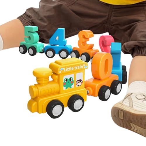 Huvqianu Magnetic Train Toys, Building Number Train, 6.69x3.74in Fine Motor Skills Set, Parent Child Interaction, Educational Game Fun for Toddler Girls, Boy, Kids Ages 1 to 6 von Huvqianu