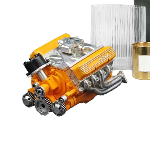 Huvqianu Motor-Kits für Erwachsene | Motorfigur – Schreibtisch-Ornament, Kunstharz, Kunsthandwerk, kreativ für Hobby, Sammler, Display, Arbeitsplatz, Garage, Klassenzimmer, Geburtstag, Zuhause von Huvqianu