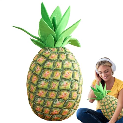 Huvqianu Pineapple Toy, 18.9in Realistic Cute Pineapple Plush, 18.9in Soft Cozy Pillow, Fun Favors and Photo Prop, for Kids and Adults, Home and Car Decor von Huvqianu