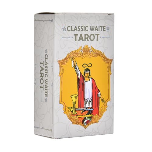 Huvqianu Tarot-Decks – 78 Blatt Oracle Deck | Wahrsagungsspiel Werkzeuge für Jugendliche, Männer, Frauen, Zuhause, Versammlungsparty von Huvqianu