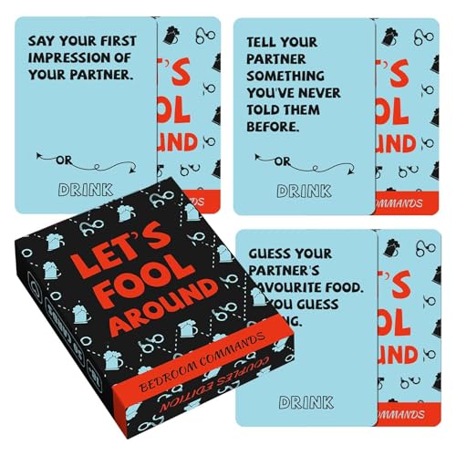 Lustige Spielkarten für Paare, 50 x Liebesfragen, Gesprächskarten, 8,9 x 6,4 cm, romantisches Verbindungsspiel, Vertiefung der Bindung für Sie und Ihn, perfekter Valentinstag Lustige Spielkarten für Paare, 50 x Liebesfragen, Gesprächskarten, 8,9 x 6,4 cm, romantisches Verbindungsspiel, Vertiefung der Bindung für Sie und Ihn, perfekter Valentinstag von Huvqianu
