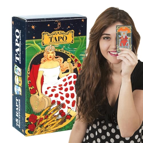 Tarot Cards, Waite Tarot, Vivid Artwork Inspires Profound Mystical Insight, Paper Manual Enables Clear, Effortless Reading Guidance, Fortune Telling for Social Entertainment Tarot Cards, Waite Tarot, Vivid Artwork Inspires Profound Mystical Insight, Paper Manual Enables Clear, Effortless Reading Guidance, Fortune Telling for Social Entertainment von Huvqianu