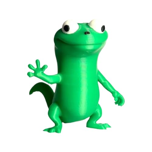 Huxibai 3D Gedruckte Tierfiguren Echsen - Tierfigur Echsen Reptilien Modell,3D gedruckte realistische Reptil Deko für Indoor Schreibtisch Nachttisch von Huxibai