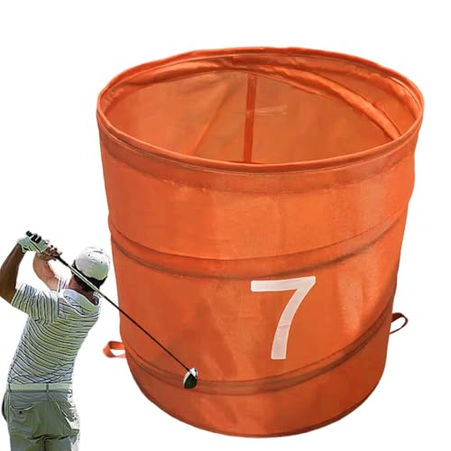 Huxibai Aufbewahrungseimer für das Golfspiel, zusammenklappbarer Eimer für Golfspiel, Outdoor-Golfspiel, Organizer aus Oxford-Stoff für Training für Erwachsene, Anfänger, Kinder, Frauen von Huxibai