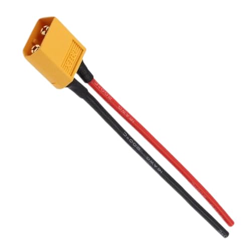 Huxibai Cable Xt60 XT60-Steckverbinder, vormontiert, 16 AWG, Adapter und Zubehör für Drohne, Auto und Solarpanel von Huxibai