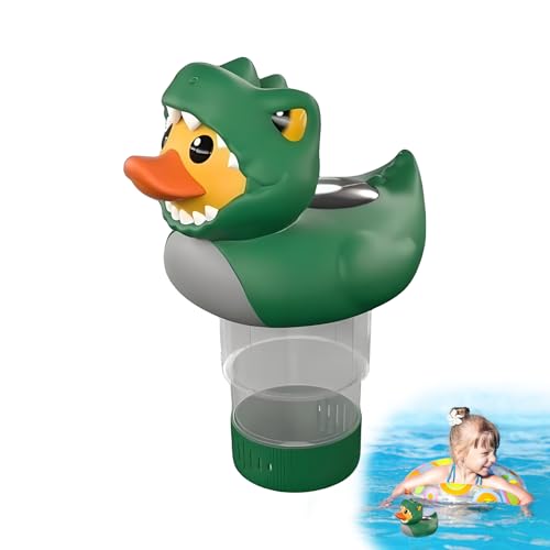 Huxibai Chlorator Schwimmender Chlorspender mit Solarenergie, Schwimmgerät für Haustiere mit dekorativem Licht, multifunktional Huxibai Chlorator Schwimmender Chlorspender mit Solarenergie, Schwimmgerät für Haustiere mit dekorativem Licht, multifunktional von Huxibai