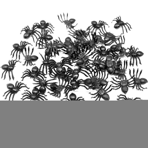 Huxibai Halloween-Spinnen, kleine Spinnen | 50X realistische Spinnen | Halloween-Streich-Requisite, Scherzspielzeug, gruseliges Streichspielzeug für Innen- und Außendekoration Huxibai Halloween-Spinnen, kleine Spinnen | 50X realistische Spinnen | Halloween-Streich-Requisite, Scherzspielzeug, gruseliges Streichspielzeug für Innen- und Außendekoration von Huxibai