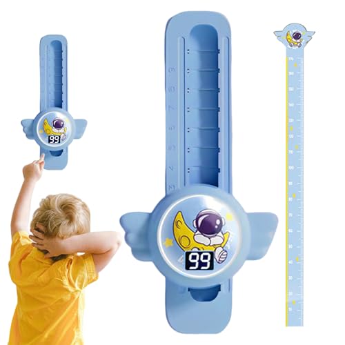 Huxibai Hochsprungschalter für Kinder, Hochsprung -Sprachzähler | Voice Touch High Jump Counter Verstellbare Höhe | Unterhaltsame interaktive Sendung, vertikale Beleuchtungswachstumskarte für von Huxibai