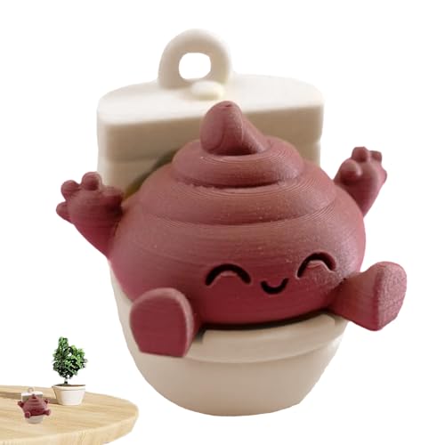 Huxibai KOT Skulptur - Toiletten-Deko Mit Kack-Motiv | 3D Gedrucktes Fidget Brettspiel Mit Lustigen Figuren & Streichen Für Kinder, Familie Und Badezimmer Huxibai KOT Skulptur - Toiletten-Deko Mit Kack-Motiv | 3D Gedrucktes Fidget Brettspiel Mit Lustigen Figuren & Streichen Für Kinder, Familie Und Badezimmer von Huxibai