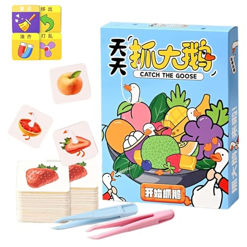 Huxibai Kartenspiele für Kinder, Familienspiel, zur Stärkung von Bindungen, Eltern-Kind, an Familienabenden, Brettspielzeug, kompetitive Multiplayer-Aktivität für Mädchen und Kleinkinder von Huxibai