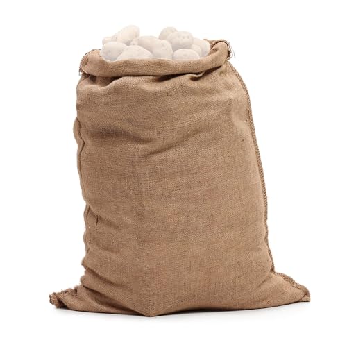 Huxibai Kartoffelsack aus Jute, für Spiele im Freien und im Garten, robuste Beutel für Karneval, BBQ, Familientreffen, Geburtstag, Picknick und Halloween von Huxibai