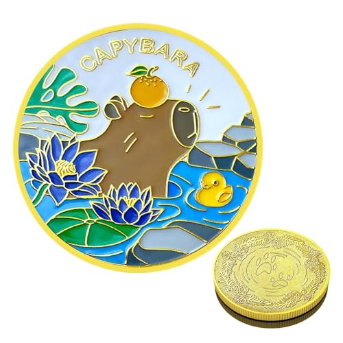 Huxibai Münze für Sammler, Tiermünze, Souvenir aus Metall, Sammlerstück, in einer schützenden Acrylbox zur Dekoration, Geschenke, Familie, Freunde, Sammler von Huxibai