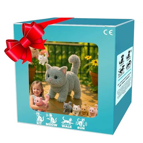 Huxibai Realistisches Katzenspielzeug, realistische Roboterkatzen, Spielzeug für Erwachsene und Kinder Huxibai Realistisches Katzenspielzeug, realistische Roboterkatzen, Spielzeug für Erwachsene und Kinder von Huxibai