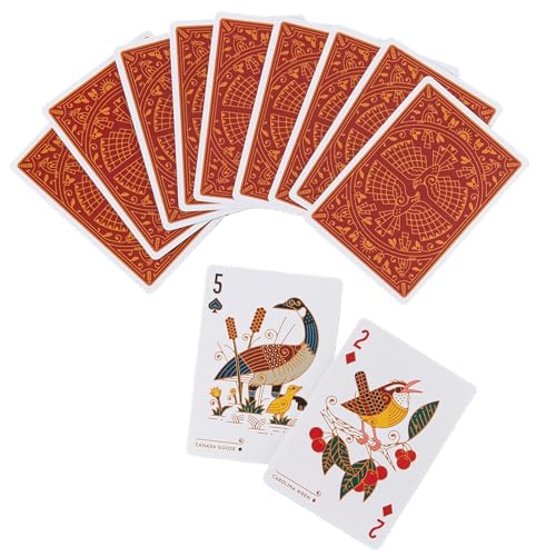 Huxibai Spielkarten Vögel Klassische Kartenspiele 54 Kartendecks Für Sammler Naturliebhaber Reisende Spiele von Huxibai