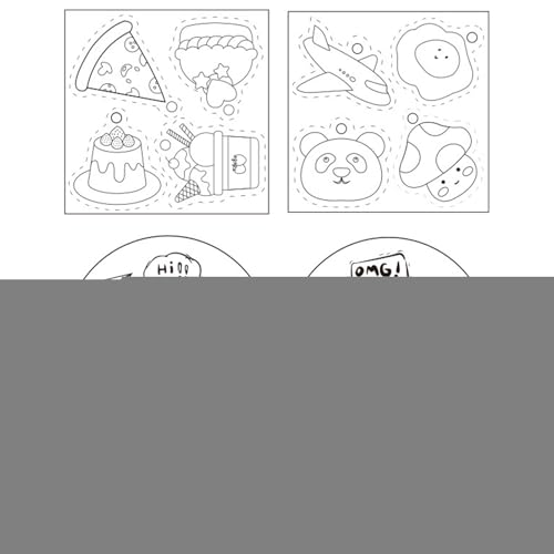 Huxibai Strukturierte Kunst Malset - Magisches Schaumtextur Zeichenpapier Set | Mal-für Kinder Basteln Grußkarten Schule Zuhause Reisen von Huxibai