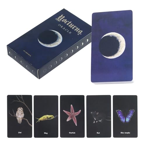 Huxibai Tarot für Anfänger, 48 Wilde Karten Reflexionen Mond Tarot - Lesen Spiel Kunst Abstrakte Meditation Selbstentdeckung Zukünftige Bewusstsein von Huxibai