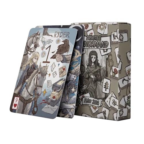 Huxibai Tarotdecks Für Anfänger | 42 Karten Spiel Wahrsagung | Oracle Unterhaltung Werkzeug Wahrsagung Für Frauen Zuhause Kostenlose Reisen von Huxibai