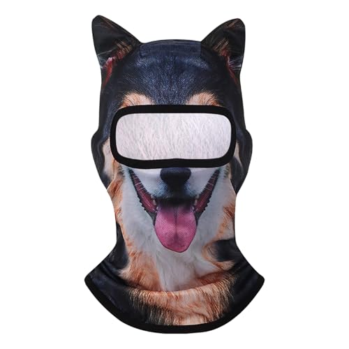 Huxibai Tierski -Maskeraden, schäbiges Gesicht Maskeraden - Atmungsaktives 3D -leichter Tiergesichtsschutz mit Ohren - Lustige Ski -Maskeraden für Musikfestivals Huxibai Tierski -Maskeraden, schäbiges Gesicht Maskeraden - Atmungsaktives 3D -leichter Tiergesichtsschutz mit Ohren - Lustige Ski -Maskeraden für Musikfestivals von Huxibai