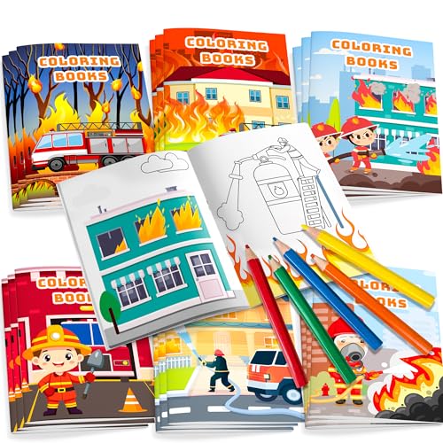 Huxolynifty Feuerwehrauto Malbuch, 36pcs Ausmalbuch Feuerwehr, Feuerwehrmann Malbuch - Kreatives Malbuch für Kinder mit Feuerwehrauto-Motiven, Ideal für Geburtstagsfeiern und Partys Huxolynifty Feuerwehrauto Malbuch, 36pcs Ausmalbuch Feuerwehr, Feuerwehrmann Malbuch - Kreatives Malbuch für Kinder mit Feuerwehrauto-Motiven, Ideal für Geburtstagsfeiern und Partys von Huxolynifty