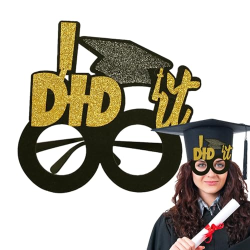 Huyeruie Graduierungsbrille – 2024 Brillenrahmen – Farbdruck-Dekorationswerkzeug für Freunde, Karneval, Abschlussfeier und Cosplay Huyeruie Graduierungsbrille – 2024 Brillenrahmen – Farbdruck-Dekorationswerkzeug für Freunde, Karneval, Abschlussfeier und Cosplay von Huyeruie