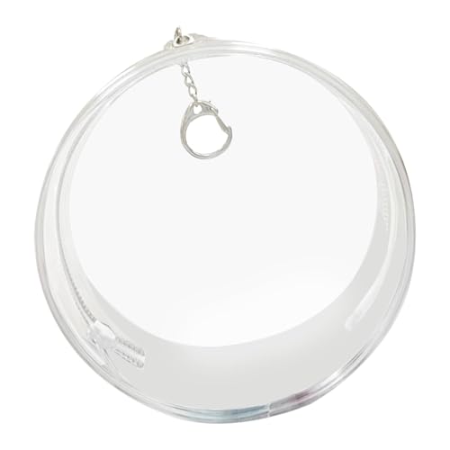 Transparente Tasche für Figuren, runde Puppen-Tragetasche, transparente Figuren-Präsentationstasche, Puppen-Aufbewahrungstasche, runde Puppentasche, staubdichte Puppentasche, tragbare von Huyeruie