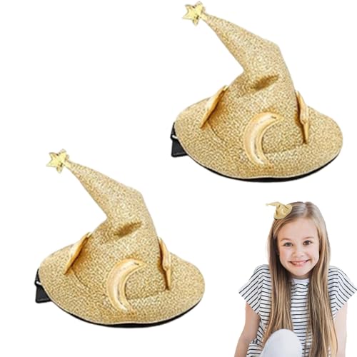 Zauberer-Hut-Clip, Zauberer-Hut-Kopfschmuck, dekorative Kleidungsnadel, Haarspange für Mädchen, Kopfschmuck, Cosplay-Kostüm von Huyeruie