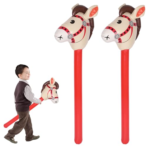 2 Stück Luftballon Stockpferd für Kinder, Aufblasbarer Pferdekopf-Stab, Steckenpferd für Kinder Luftballon Pferd Spielzeug für Cowboy Thematische Party, Ideal für Geburtstagsfeier und Kinderparty(Rot) 2 Stück Luftballon Stockpferd für Kinder, Aufblasbarer Pferdekopf-Stab, Steckenpferd für Kinder Luftballon Pferd Spielzeug für Cowboy Thematische Party, Ideal für Geburtstagsfeier und Kinderparty(Rot) von HweeWanX