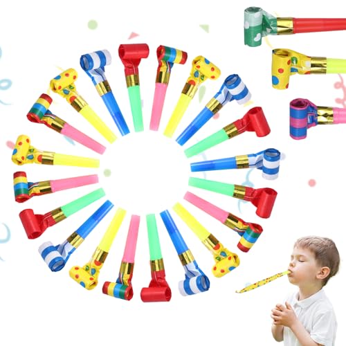 50 Stück Tröten Kindergeburtstag, Lustige Tröte für Kindergeburtstag Spiele, Trompete Kinder für Party Zubehör, Buntes Party- & Scherzartikel Kinder Spielzeug für Neujahr, Weihnachten(Farbig Gemischt) 50 Stück Tröten Kindergeburtstag, Lustige Tröte für Kindergeburtstag Spiele, Trompete Kinder für Party Zubehör, Buntes Party- & Scherzartikel Kinder Spielzeug für Neujahr, Weihnachten(Farbig Gemischt) von HweeWanX