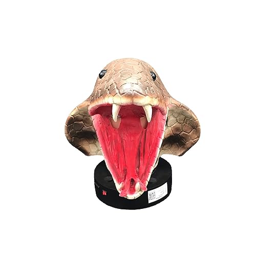 Cosplay Kostüm Maske Halloween Horror Tier Python Cobra Latex Maske Scary Full Face Kopf Anzug Dress Up Requisiten von Hworks