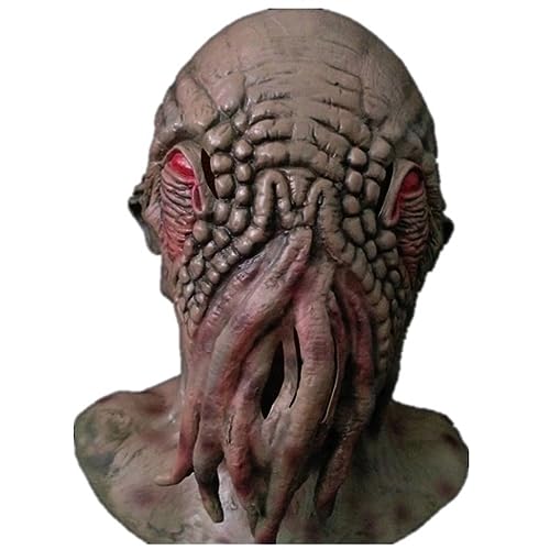 Doctor Who Ood Alien Monster Latex Maske Horror Kopfbedeckung für Halloween Karneval Kostüm Party Requisiten von Hworks