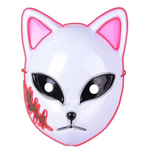Hworks Demon Slayer Sabito Cosplay Maske Halloween Cosplay Requisiten Anime Kunststoff Overhead Cosplay Maske von Hworks