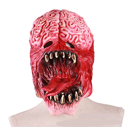 Rotten Brain Mask Latex Horror Full Face Hood Movie Costume Play Prop von Hworks