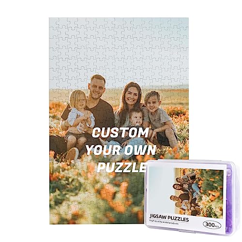 Personalisiertes Fotopuzzle 300, 500, 1000 Teile, Personalisiertes Puzzle mit Ihrem eigenen Bild, Individuelles Fotopuzzle für Erwachsene, Kinder, Teenager (300 Teile - Hochformat) von Hwyuqiya