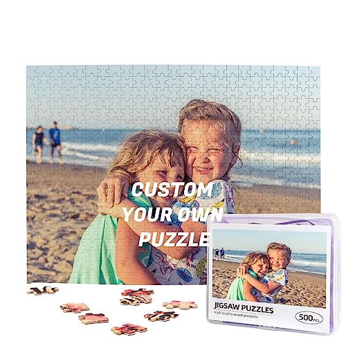 Personalisiertes Fotopuzzle 300, 500, 1000 Teile, Personalisiertes Puzzle mit Ihrem eigenen Bild, Individuelles Fotopuzzle für Erwachsene, Kinder, Teenager (500 Teile - Querformat) von Hwyuqiya