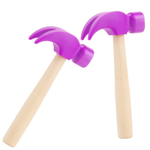 Holzhammer-Spielzeug, 2 Stück, Wartungswerkzeuge, pädagogisches Spielzeug für Kinder, Geburtstagsparty-Zubehör (violett) von Hxezoc