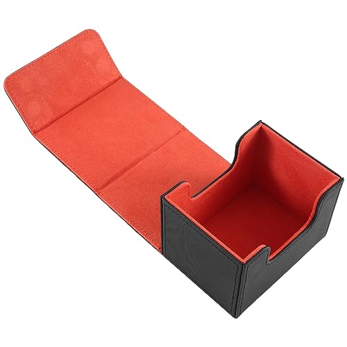 Hxhsgmeh 1 Stück Sammelkarten-Deck-Box, Karten-Organizer, Schutzbehälter für Mehr Als 100 Karten, Orange von Hxhsgmeh