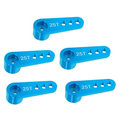 Hxhsgmeh 25T Aluminiumlegierung RC Auto Lenkservo Horn Arm für 1/10 1/8 RC Auto Crawler Teile Blau Hxhsgmeh 25T Aluminiumlegierung RC Auto Lenkservo Horn Arm für 1/10 1/8 RC Auto Crawler Teile Blau von Hxhsgmeh