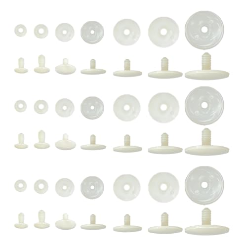 Hxhsgmeh 70er-Set Tierkörpergelenke Aus Kunststoff, 7 Größen, Weiße Puppengelenke zum Herstellen Von Gliedmaßen für Puppen und Bären, zum Basteln Hxhsgmeh 70er-Set Tierkörpergelenke Aus Kunststoff, 7 Größen, Weiße Puppengelenke zum Herstellen Von Gliedmaßen für Puppen und Bären, zum Basteln von Hxhsgmeh