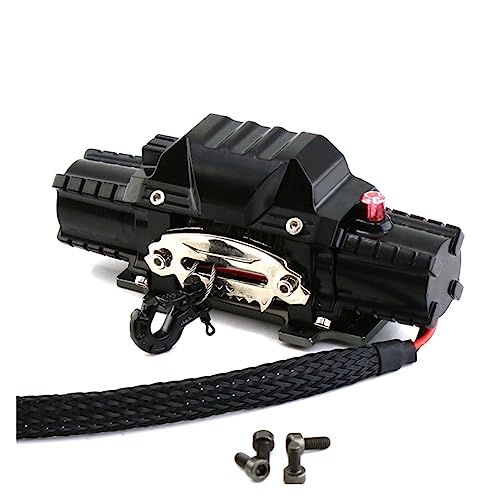 Hxhsgmeh Fernbedienungs-Windenset Aus Metall, RC-Metall-Automatik-Analog-Windensteuerungsempfänger mit Motoren von Hxhsgmeh