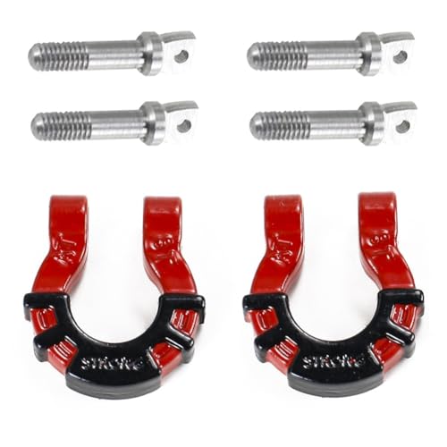 Hxhsgmeh Rote 1/81/10 Kletterauto-Frontstoßstange U-Förmige Schnalle Rettungsschnalle, Simulierte Zweifarbige U-Förmige Schnalle + Schrauben Hxhsgmeh Rote 1/81/10 Kletterauto-Frontstoßstange U-Förmige Schnalle Rettungsschnalle, Simulierte Zweifarbige U-Förmige Schnalle + Schrauben von Hxhsgmeh