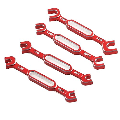 Hxhsgmeh Schraubenschlüssel-Einstellung, Schubstangenschlüssel, Spannschlossmutter, Kugelgelenk-Entferner-Werkzeug für RC-Autoteile, Zubehör, 3/3,2/3,5/3,7/4/5/5,5/6 Mm, Rot Hxhsgmeh Schraubenschlüssel-Einstellung, Schubstangenschlüssel, Spannschlossmutter, Kugelgelenk-Entferner-Werkzeug für RC-Autoteile, Zubehör, 3/3,2/3,5/3,7/4/5/5,5/6 Mm, Rot von Hxhsgmeh