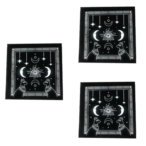 Hxhsgmeh Typ C Tarot-Tischdecke, Samtmatte, Fünfzackige Stern-Tischdecke, Schönes Muster, Tischdecke, Langlebig von Hxhsgmeh
